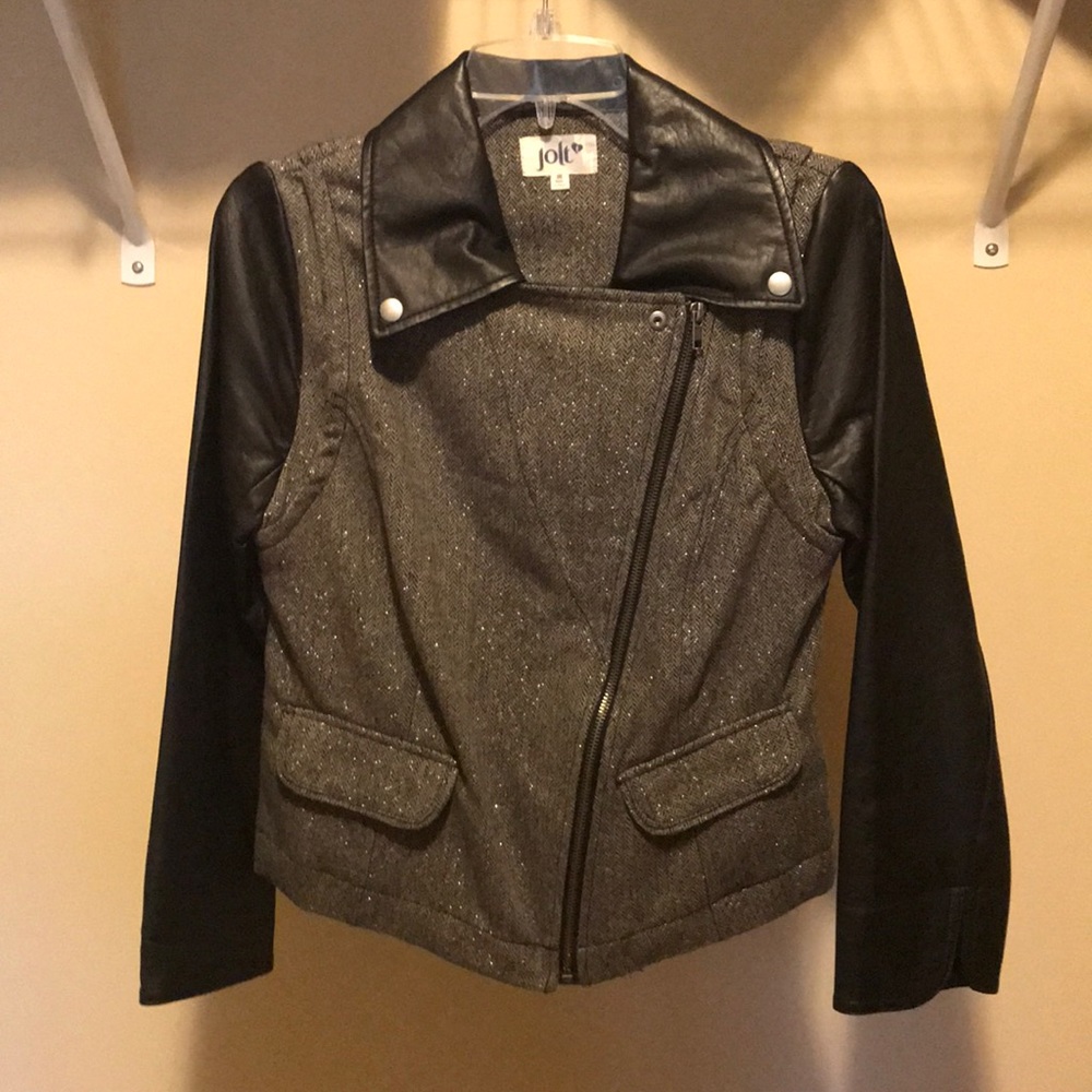 Grey Metalic and Black Jacket